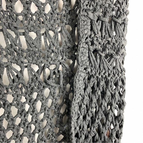 525 America Y2K Gray Crochet Vest Sz M - Picture 5 of 7